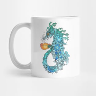 Sea Horse Turquoise Mug